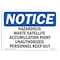 Signmission OSHA Notice Sign, 7" Height, 10" Width, Hazardous Waste Satellite Accumulation Point Sign, Landscape OS-NS-D-710-L-13337 - alternate 1
